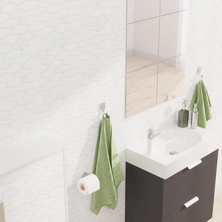 Avant Decor 4'' W x 2'' L Engineered Stone Peel and Stick Mosaic Tile