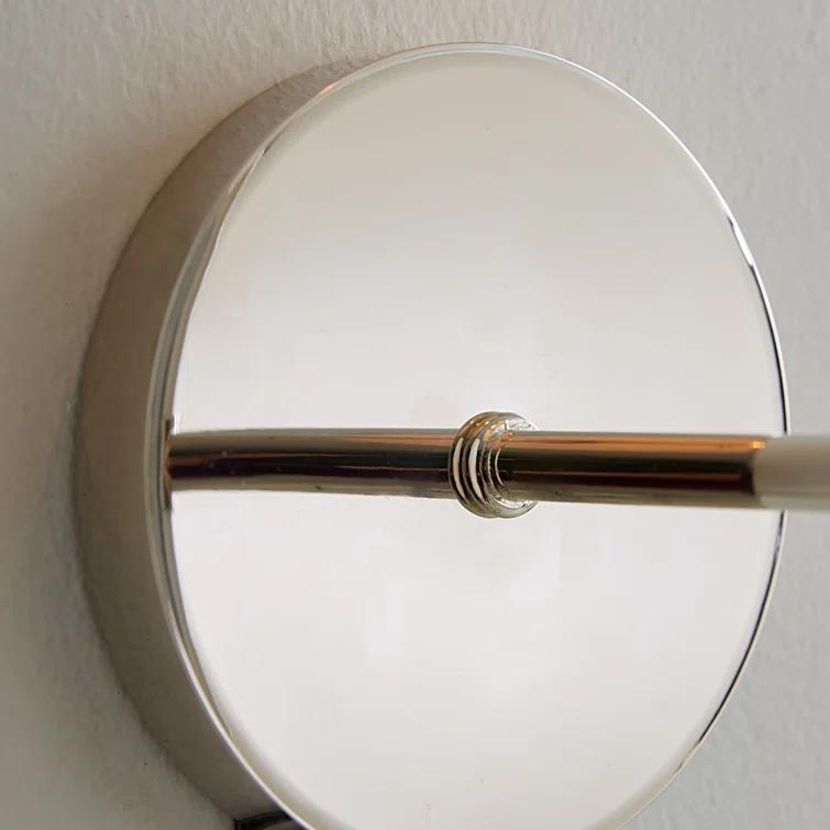 Monroe Polished Nickel Cone-Shaped Dimmable Wall Sconce