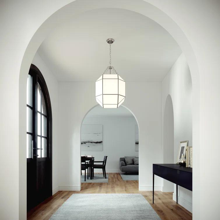Reid 4 Light Glass Dimmable Pendant