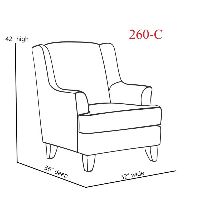 Venton Upholstered Wingback Chair