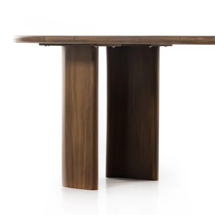 Nausica Oval Dining Table - Dark Brown