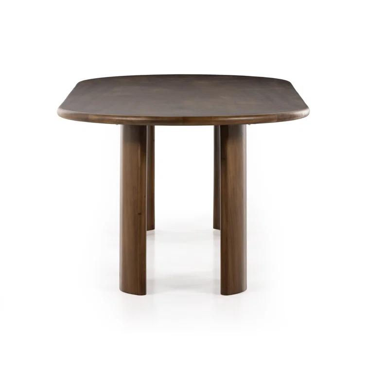Nausica Oval Dining Table - Dark Brown