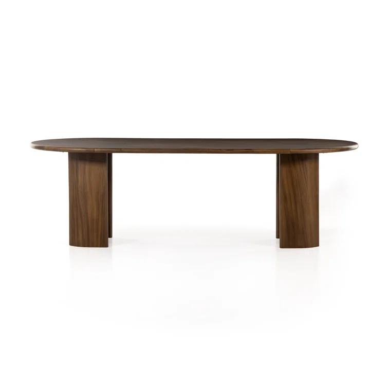 Nausica Oval Dining Table - Dark Brown