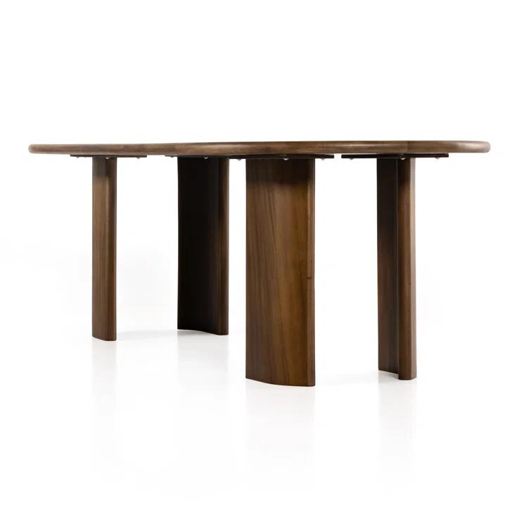 Nausica Oval Dining Table - Dark Brown