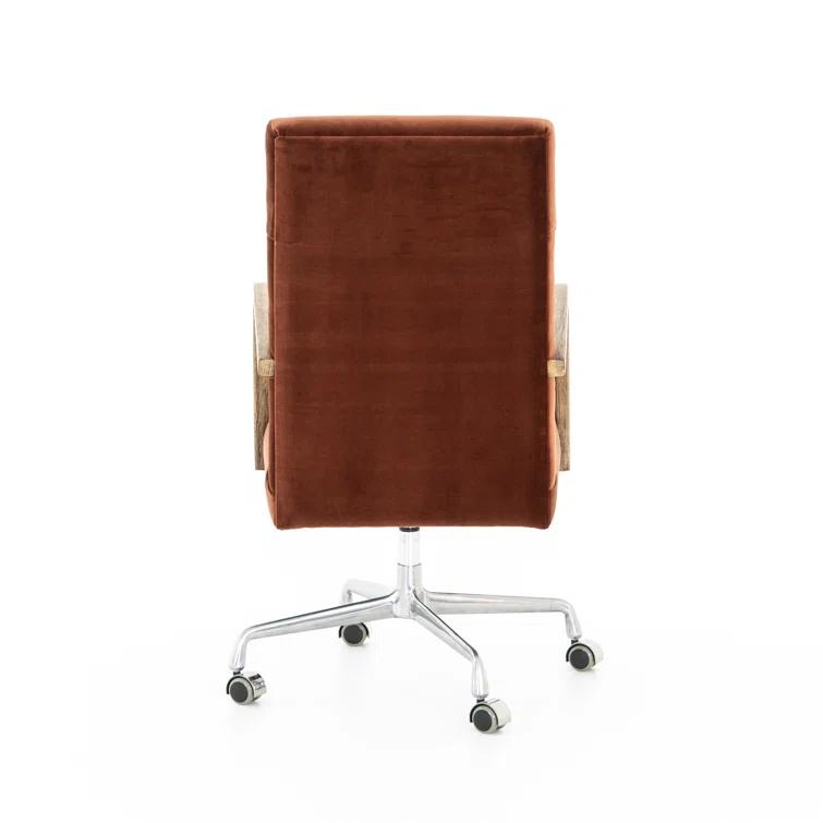 Masterson Velvet Swivel Desk Chair