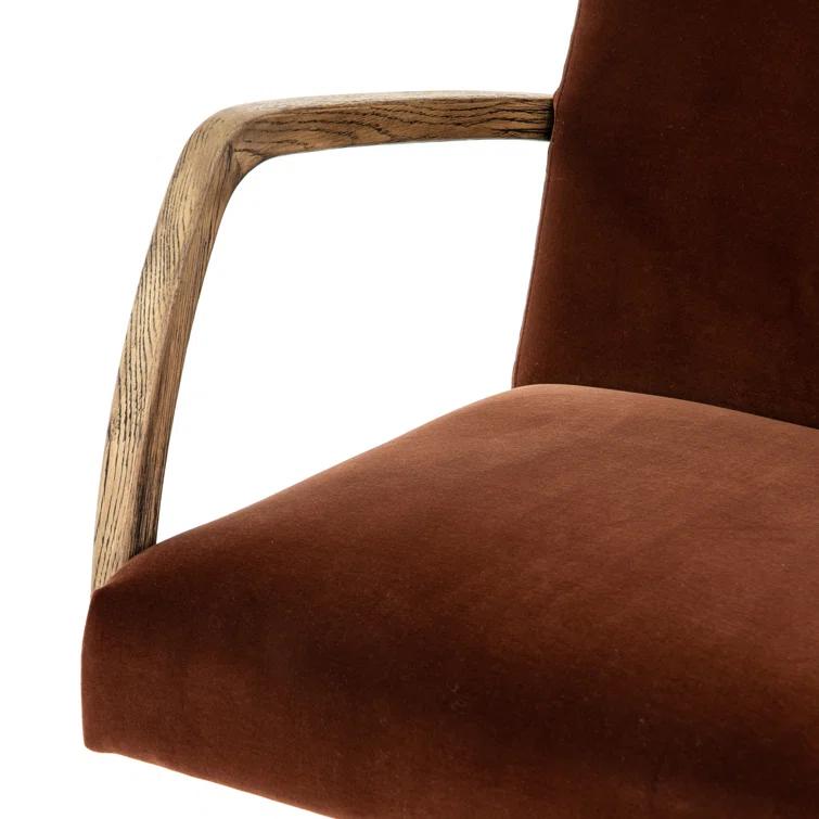 Masterson Velvet Swivel Desk Chair