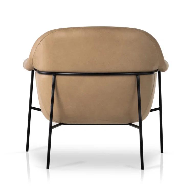 Penelope Accent Chair - Taupe Leather