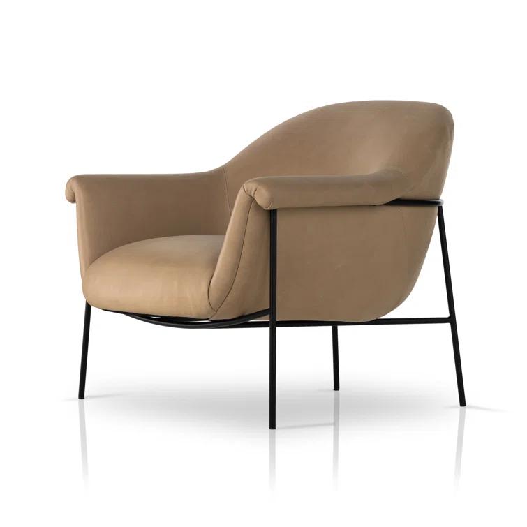 Penelope Accent Chair - Taupe Leather