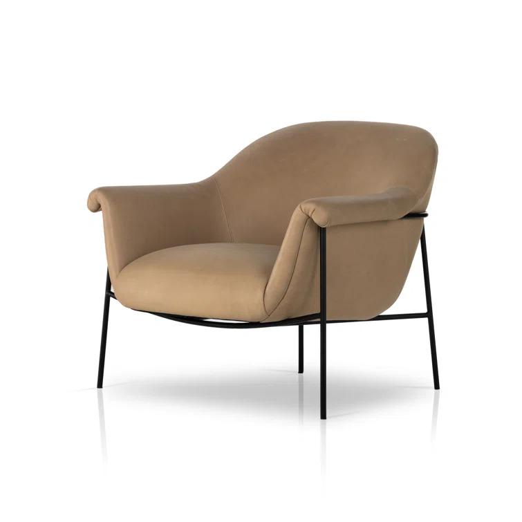 Penelope Accent Chair - Taupe Leather
