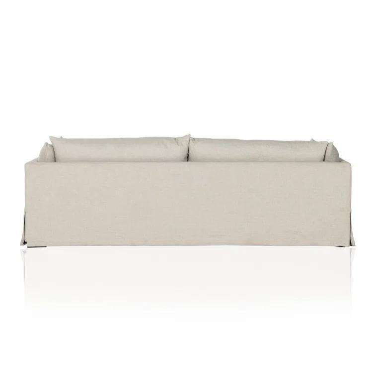 Bennett Moon 96" Slipcovered Sofa with Track Arms