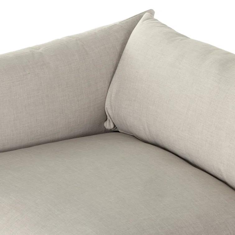 Bennett Moon 96" Slipcovered Sofa with Track Arms