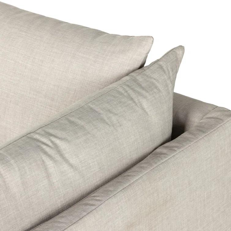 Bennett Moon 96" Slipcovered Sofa with Track Arms