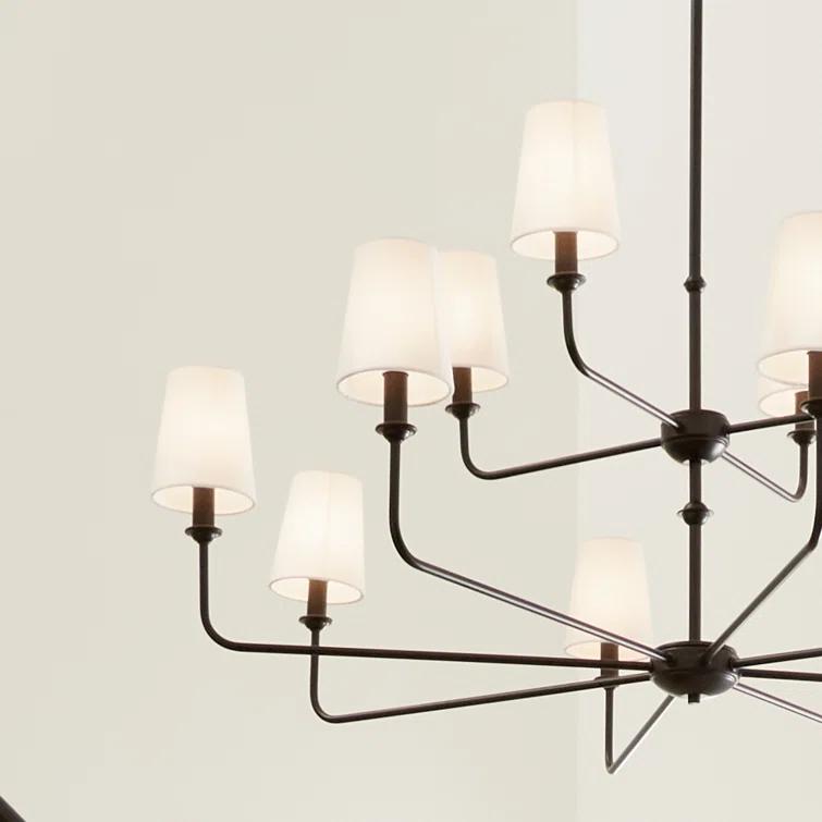 12 - Light Dimmable Classic / Traditional Chandelier