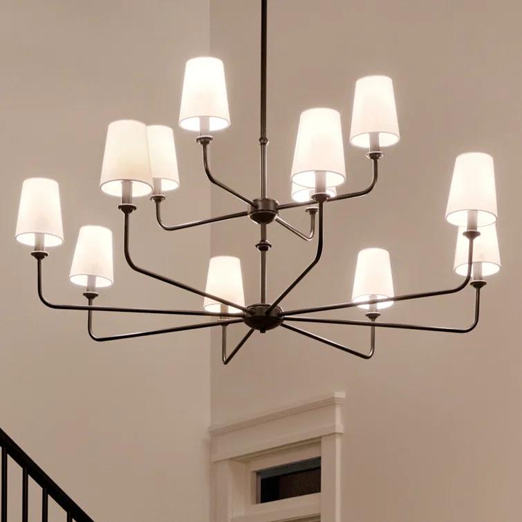 12 - Light Dimmable Classic / Traditional Chandelier
