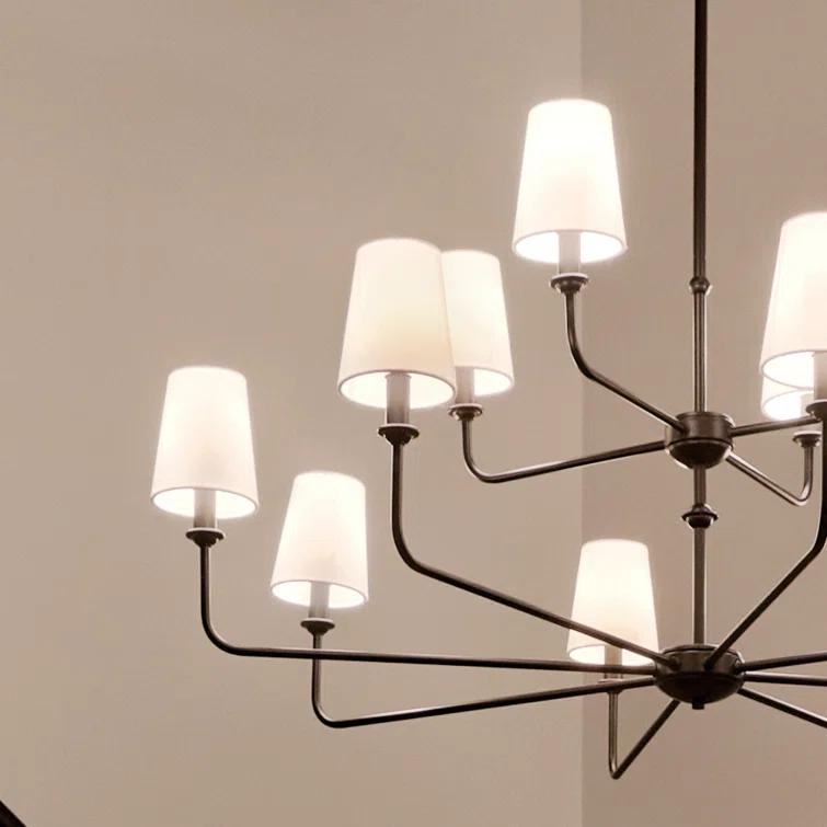 12 - Light Dimmable Classic / Traditional Chandelier