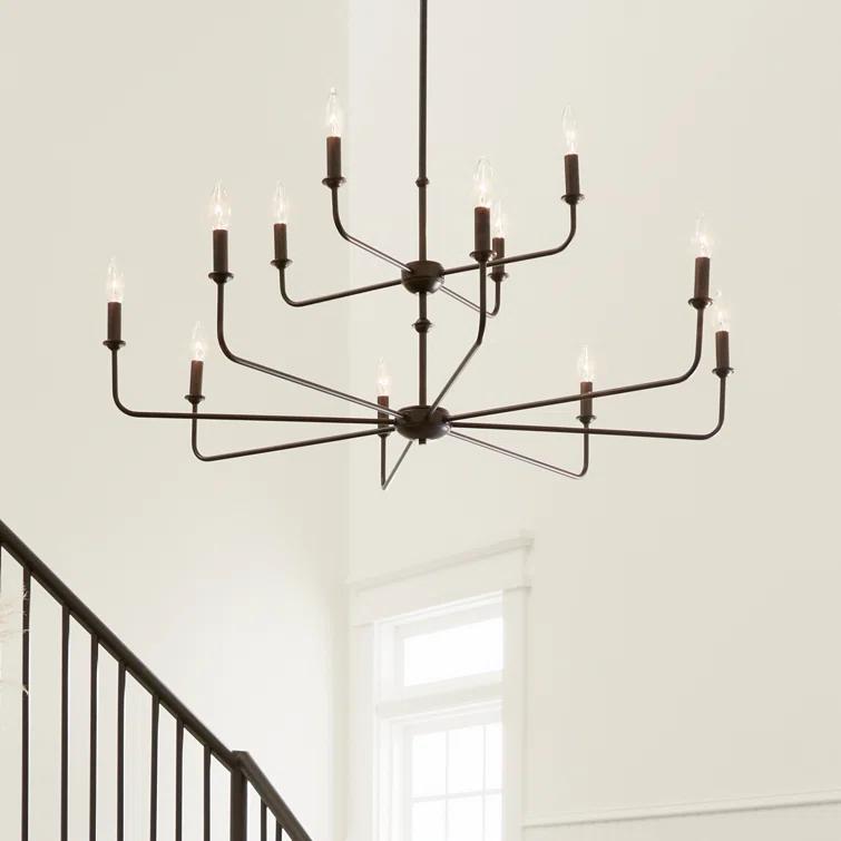 12 - Light Dimmable Classic / Traditional Chandelier