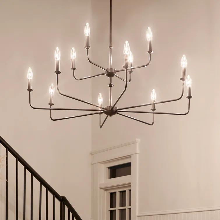12 - Light Dimmable Classic / Traditional Chandelier