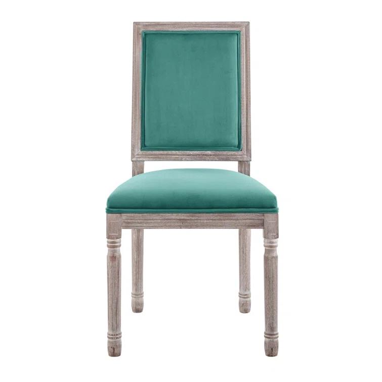 Modway Court French Vintage Upholstered Fabric Dining Side Chair