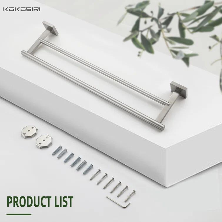 KOKOSIRI 20" Double Towel Bar Wall Mounted B5005BR-L20