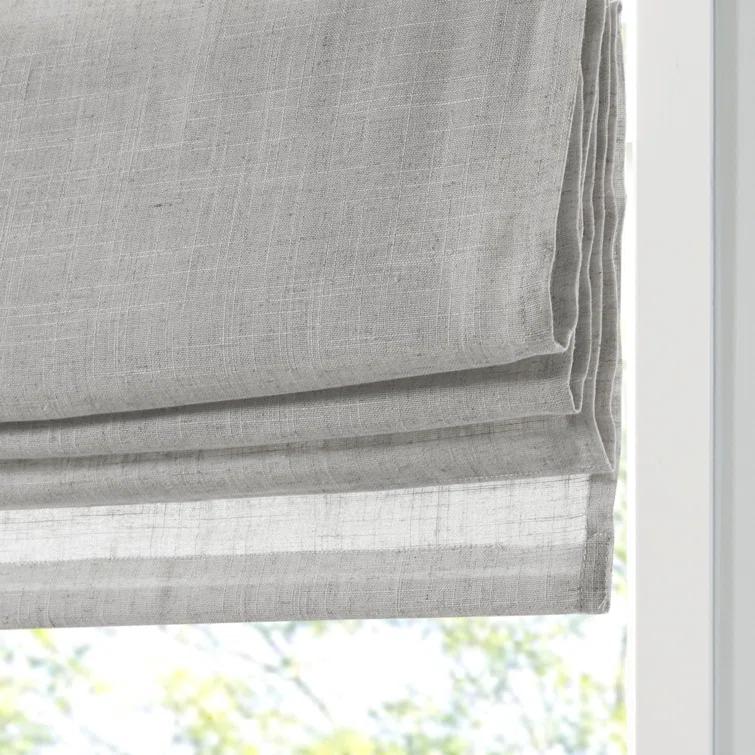 Kyler Linen Blend Light Filtering Roman Shade