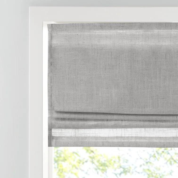 Kyler Linen Blend Light Filtering Roman Shade