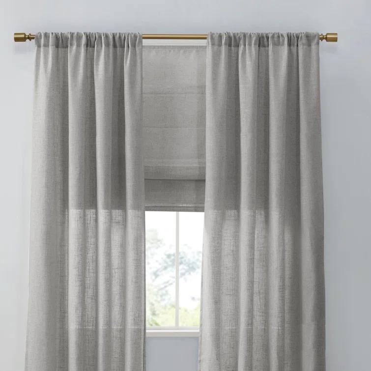 Kyler Linen Blend Light Filtering Roman Shade