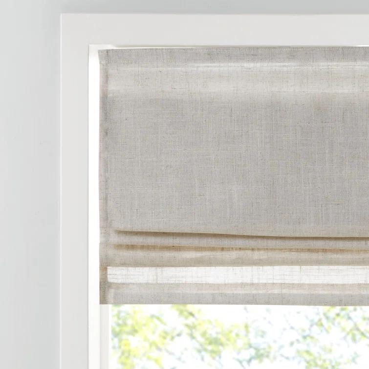 Kyler Linen Blend Light Filtering Roman Shade