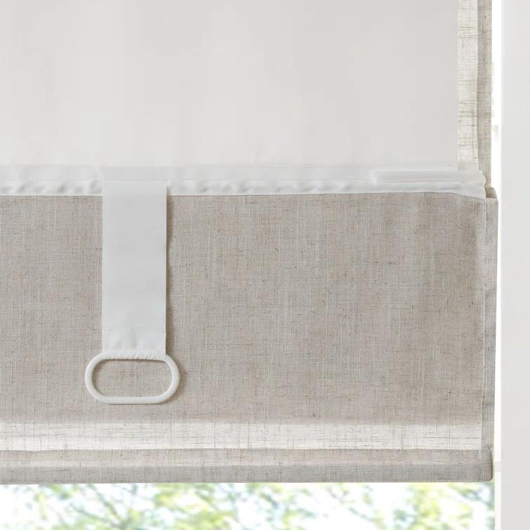 Kyler Linen Blend Light Filtering Roman Shade