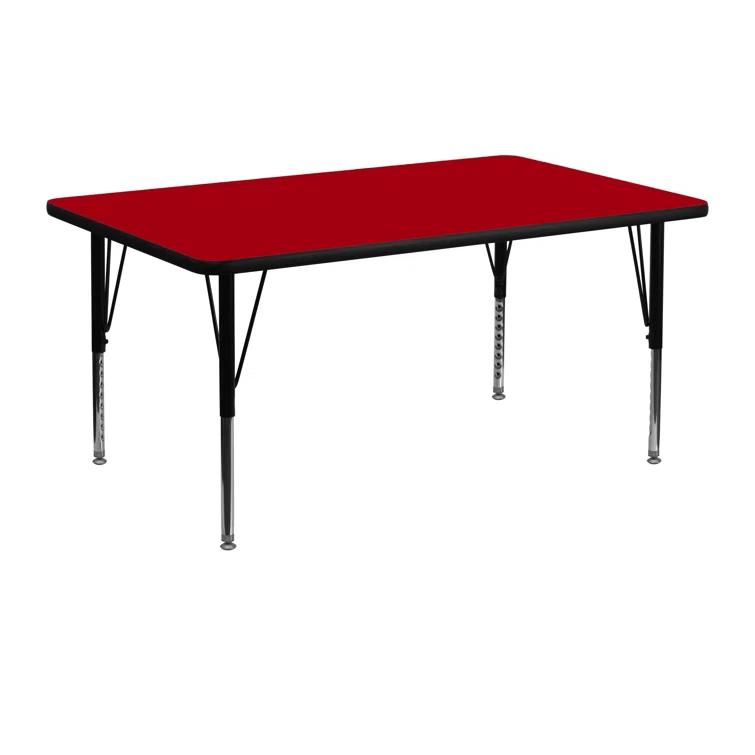 Goddard 24''W x 48''L Rectangular HP Laminate Activity Table - Adjustable Legs