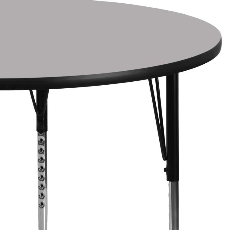 Flash Furniture Goddard 42'' Round Thermal Laminate Activity Table - Adjustable Legs