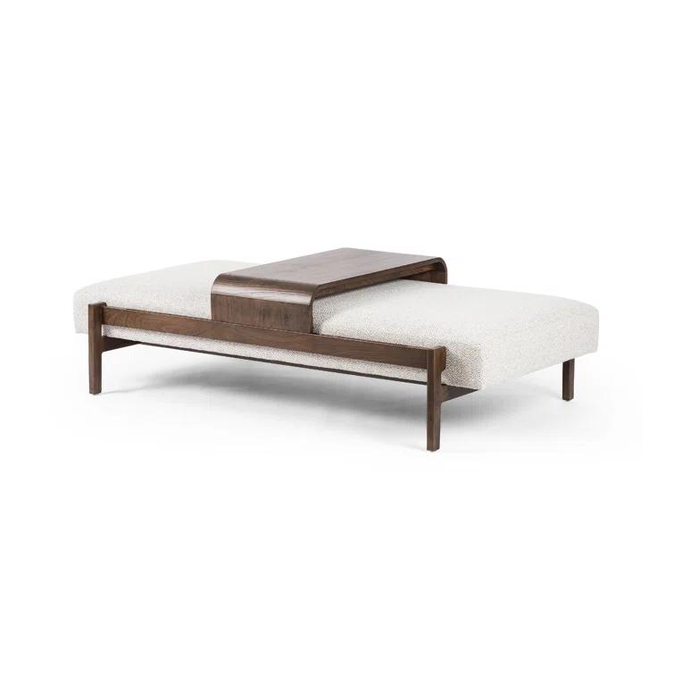 Fawkes 65'' White Performance Modern Outdoor Ottoman