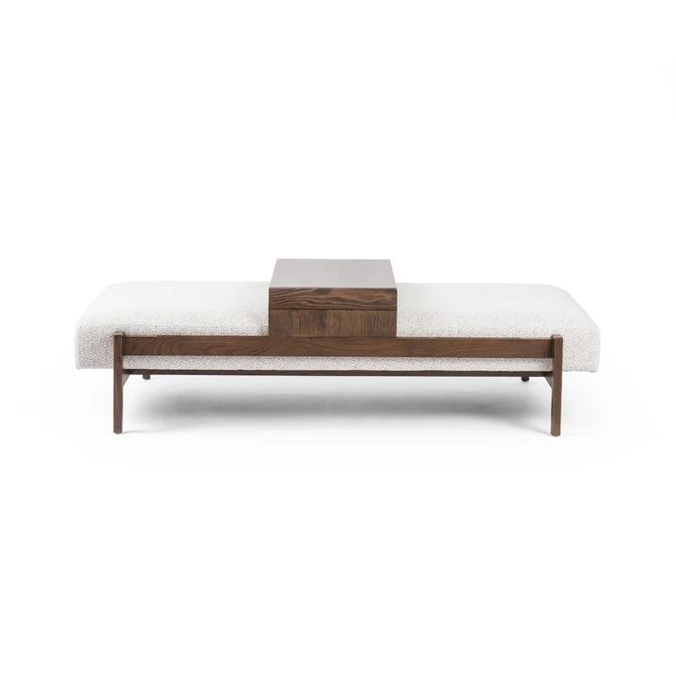 Fawkes 65'' White Performance Modern Outdoor Ottoman