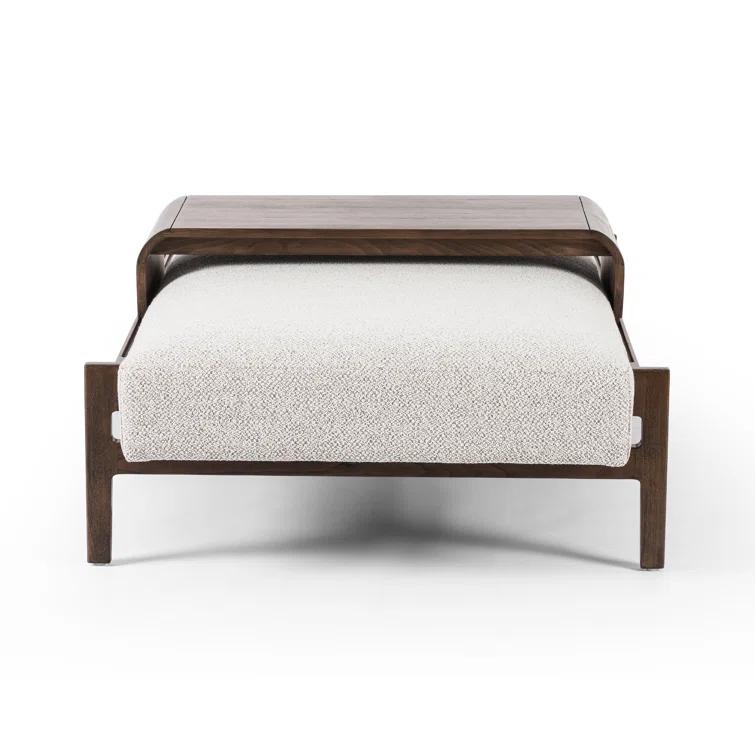 Fawkes 65'' White Performance Modern Outdoor Ottoman