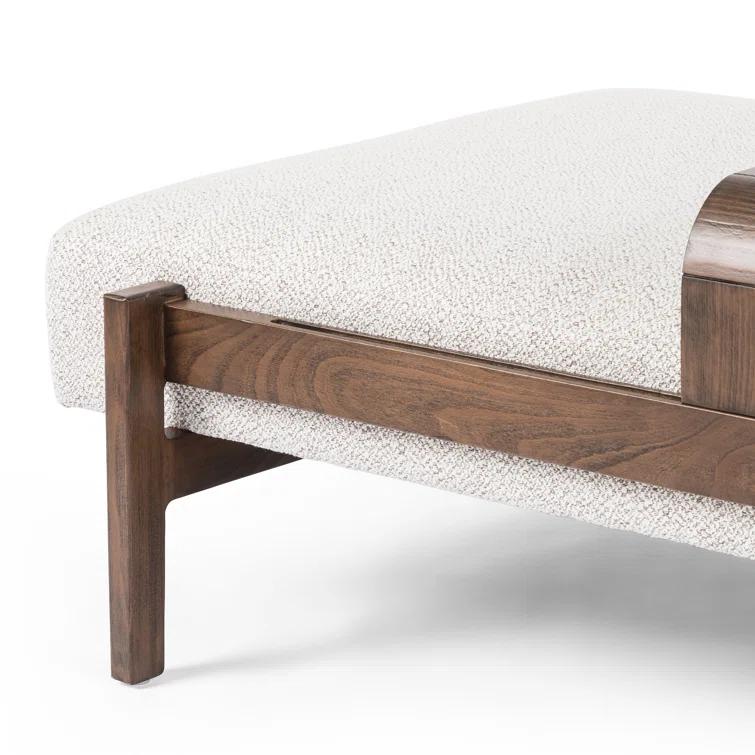 Fawkes 65'' White Performance Modern Outdoor Ottoman