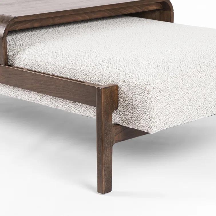 Fawkes 65'' White Performance Modern Outdoor Ottoman