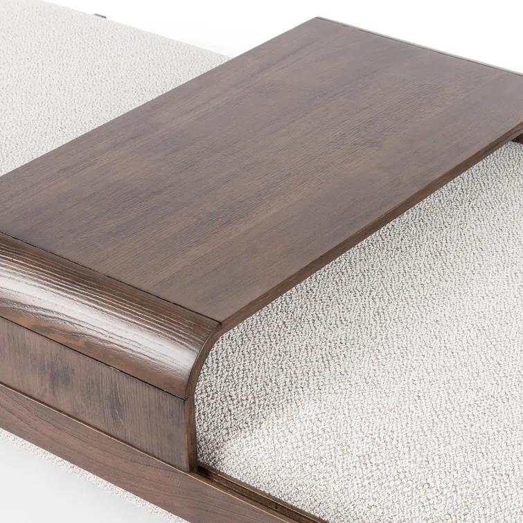 Fawkes 65'' White Performance Modern Outdoor Ottoman