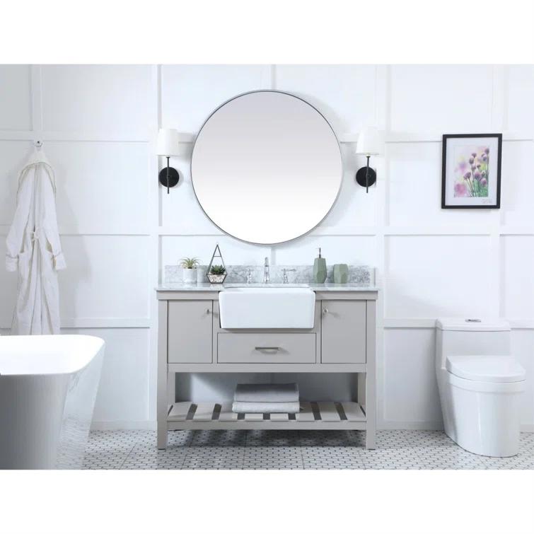Pelaghia 48'' Single Bathroom Vanity with Marble Top