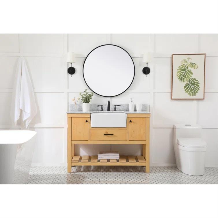 Pelaghia 48'' Single Bathroom Vanity with Marble Top