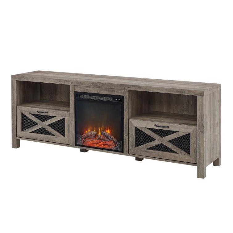 Tansey 70" Media Console with Electric Fireplace