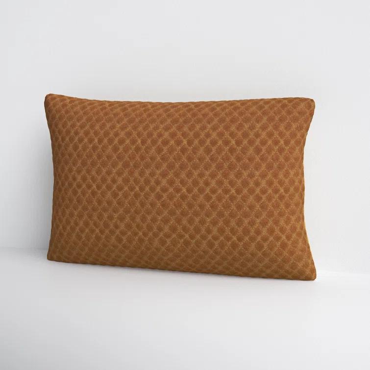 Floretta Embroidered Cotton Lumbar Throw Pillow