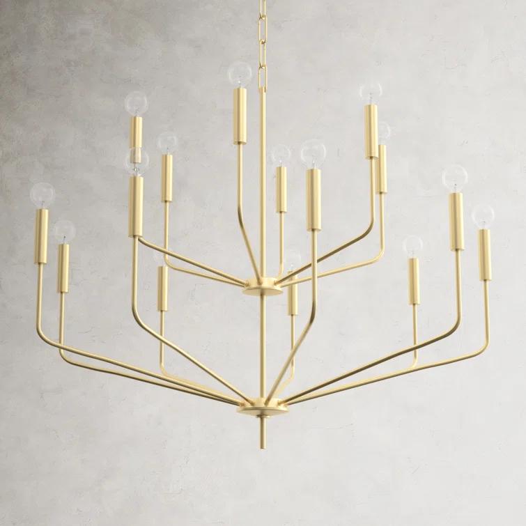 Aneyda 15 Light Metal Dimmable Chandelier