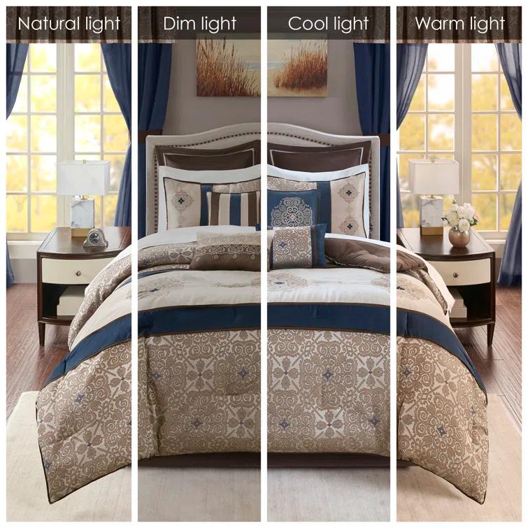 Madison Park Essentials Jacquard Traditional 24 Piece Room in a Bag