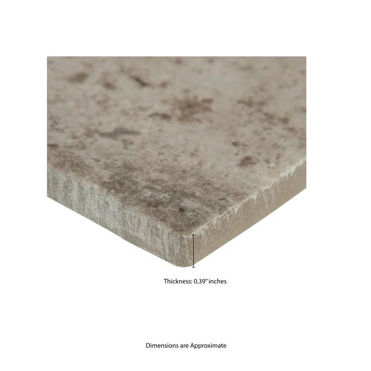 Ackland Capella Brick Look 5" x 10" Matte Porcelain Floor and Wall Tile