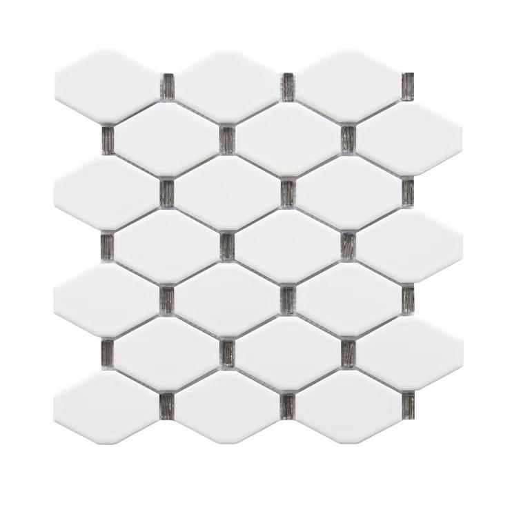 Badajoz 2" x 3" Glass Honeycomb Mosaic Tile