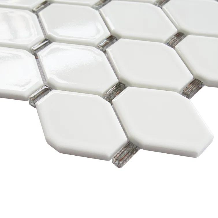 Badajoz 2" x 3" Glass Honeycomb Mosaic Tile