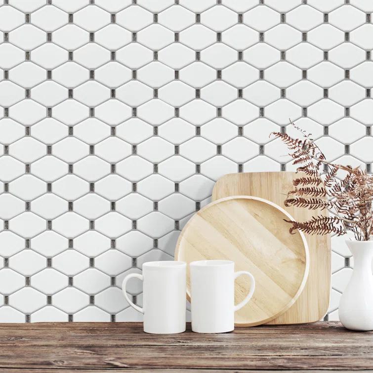 Badajoz 2" x 3" Glass Honeycomb Mosaic Tile