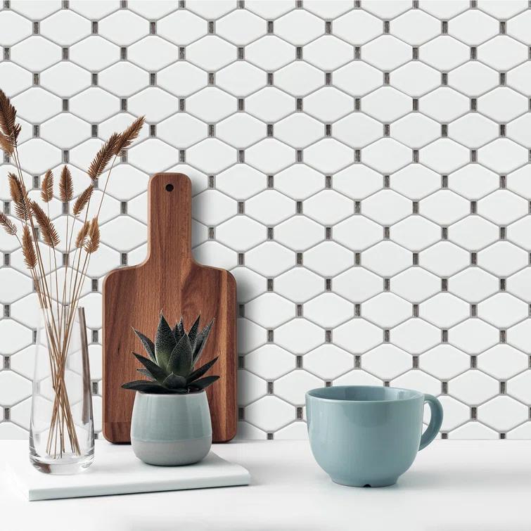 Badajoz 2" x 3" Glass Honeycomb Mosaic Tile