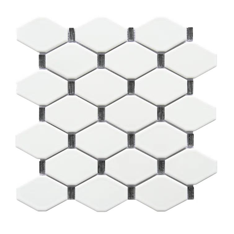 Badajoz 2" x 3" Glass Honeycomb Mosaic Tile