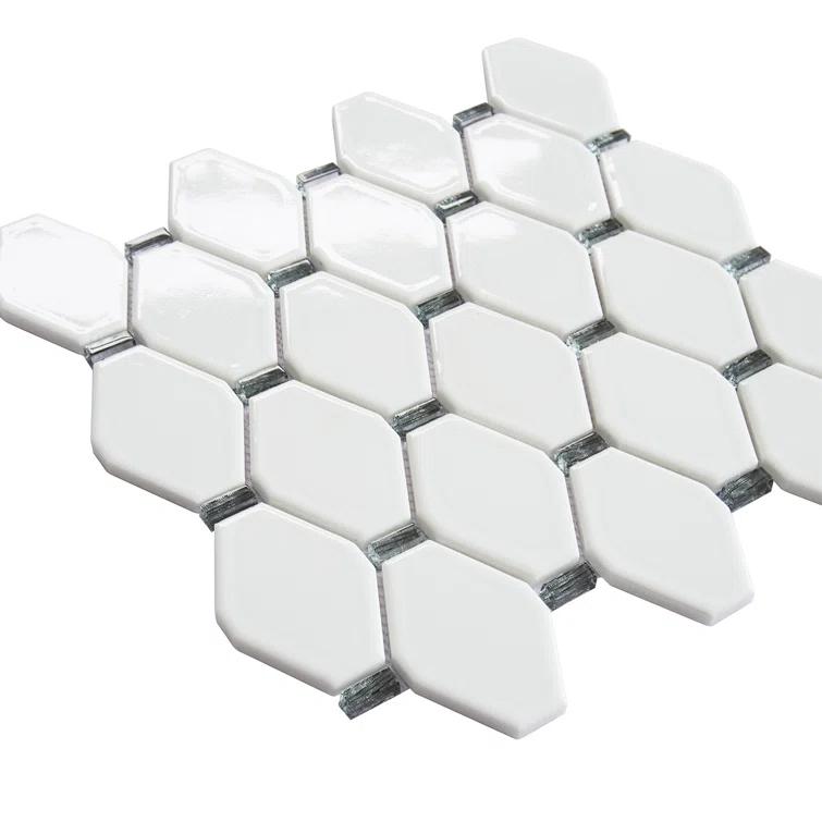 Badajoz 2" x 3" Glass Honeycomb Mosaic Tile