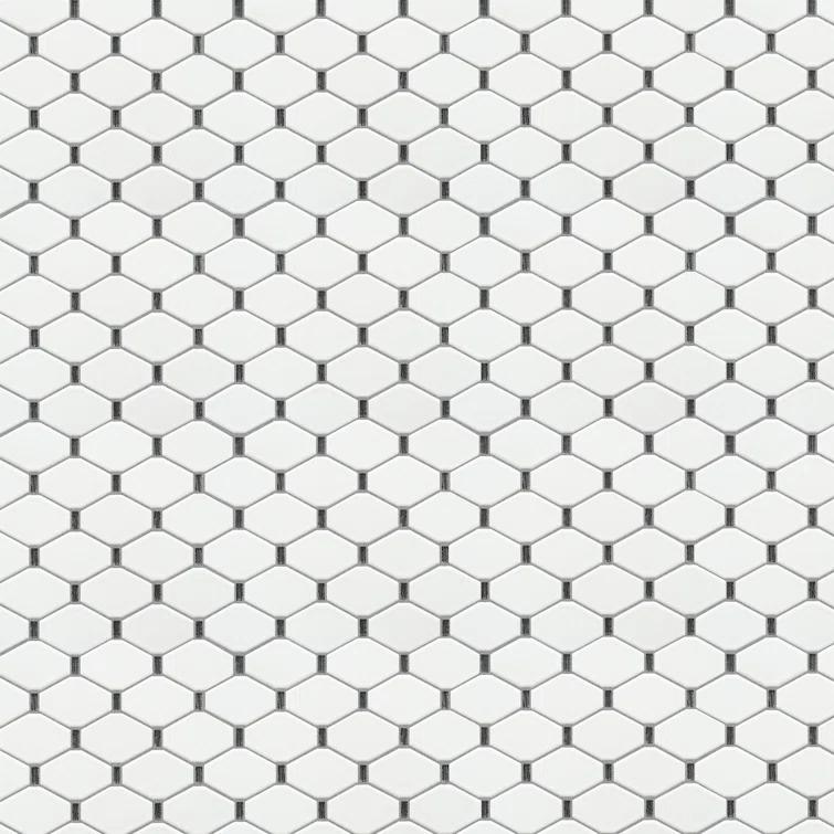 Badajoz 2" x 3" Glass Honeycomb Mosaic Tile